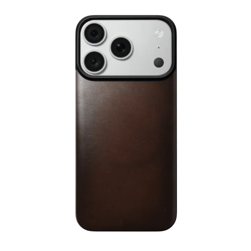 iPhone 18 Pro/17 Pro Nomad magnetický kožený kryt, rustikálna hnedá (Horween) - 4