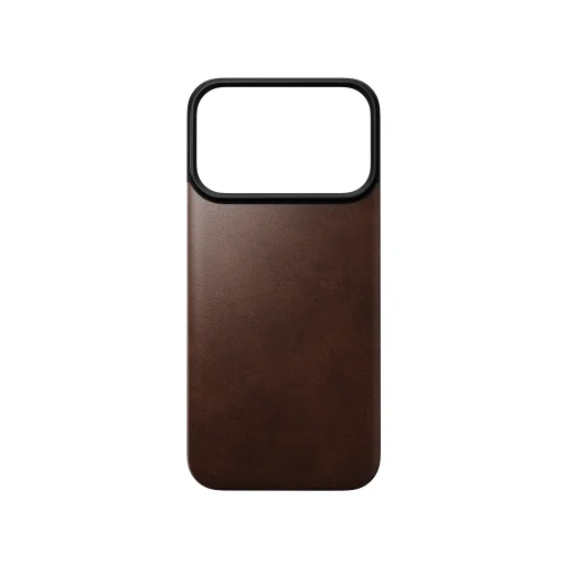 iPhone 18 Pro/17 Pro Nomad mágneses bőr hátlap, rusztikus barna (Horween) - 5
