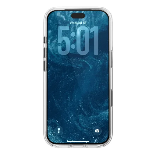 iPhone 18 Pro/17 Pro čierne priehľadné kožené puzdro Nomad s kožou Horween - 5