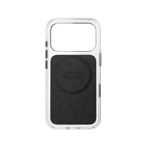 iPhone 18 Pro/17 Pro čierne priehľadné kožené puzdro Nomad s kožou Horween - 8