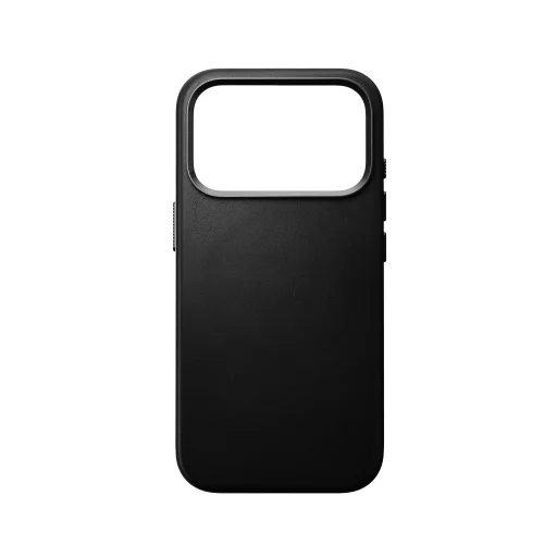  iPhone 18 Pro/17 Pro fekete Nomad klasszikus bőrtok - 11