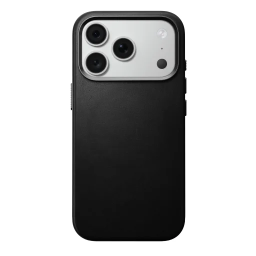  iPhone 18 Pro/17 Pro fekete Nomad klasszikus bőrtok - 4