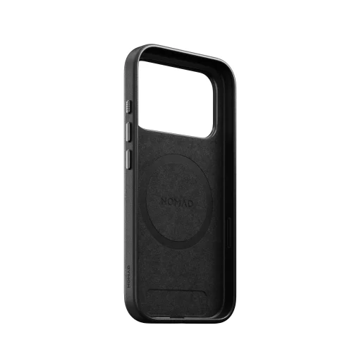  iPhone 18 Pro/17 Pro fekete Nomad klasszikus bőrtok - 10