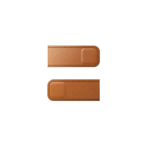  iPhone 18 Pro/17 Pro Nomad Modern Leather Folio Horween bőr könyvtok, nyeregbarna - 13
