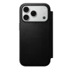 iPhone 18 Pro/17 Pro Nomad Modern Leather Folio čierne kožené peňaženkové puzdro thumbnail