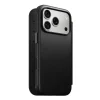  iPhone 18 Pro/17 Pro Nomad Modern Leather Folio fekete bőr pénztárcatok thumbnail