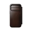  iPhone 18 Pro és iPhone 17 Pro Nomad Modern Leather Folio Horween bőr pénztárcatok, rusztikus barna thumbnail