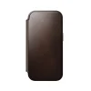  iPhone 18 Pro és iPhone 17 Pro Nomad Modern Leather Folio Horween bőr pénztárcatok, rusztikus barna thumbnail