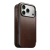  iPhone 18 Pro és iPhone 17 Pro Nomad Modern Leather Folio Horween bőr pénztárcatok, rusztikus barna thumbnail