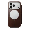  iPhone 18 Pro és iPhone 17 Pro Nomad Modern Leather Folio Horween bőr pénztárcatok, rusztikus barna thumbnail