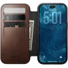  iPhone 18 Pro és iPhone 17 Pro Nomad Modern Leather Folio Horween bőr pénztárcatok, rusztikus barna thumbnail