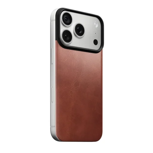 Apple iPhone 18 Pro/17 Pro Nomad magnetický kožený zadný kryt Horween – Olde Dublin, kompatibilný s MagSafe - 4