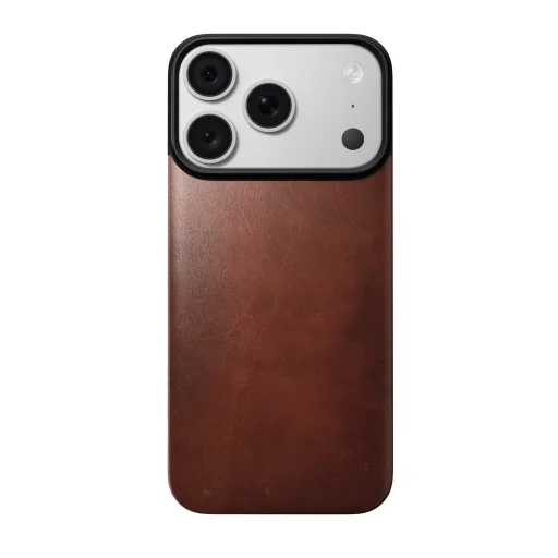  Apple iPhone 18 Pro/17 Pro Nomad mágneses Horween bőr hátlap – Olde Dublin, MagSafe-kompatibilis - 6