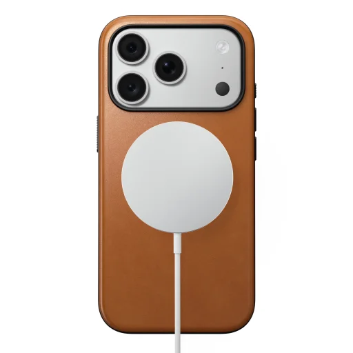  iPhone 18 Pro/17 Pro nyeregbarna Nomad modern Horween bőrtok - 3