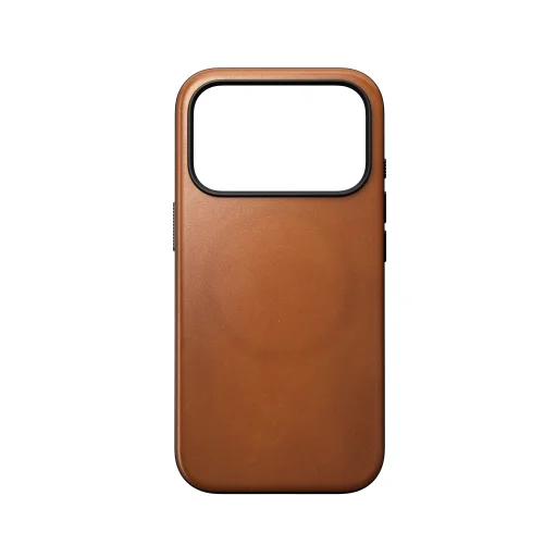  iPhone 18 Pro/17 Pro nyeregbarna Nomad modern Horween bőrtok - 11