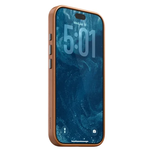  iPhone 18 Pro/17 Pro bőrtok Nomad Traditional, nyeregbarna (Horween) - 6