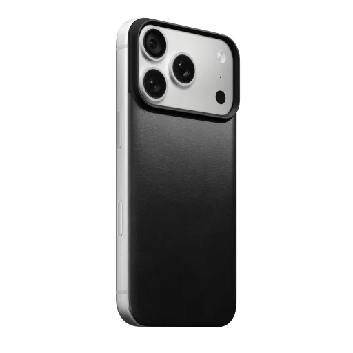 iPhone 18 Pro/17 Pro Nomad magnetický kožený zadný kryt, čierny (Horween) - 2