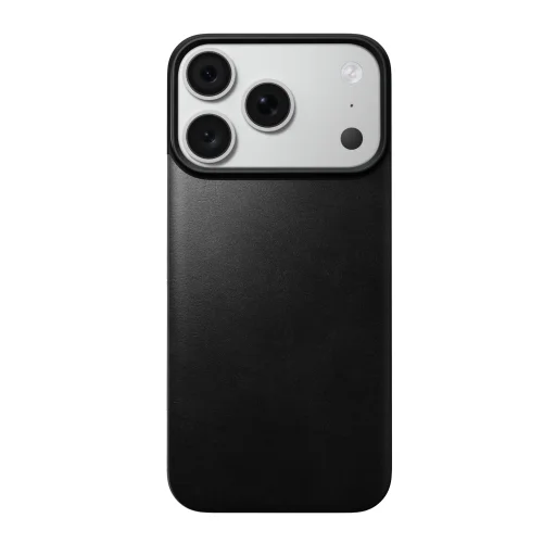 iPhone 18 Pro/17 Pro Nomad magnetický kožený zadný kryt, čierny (Horween) - 1