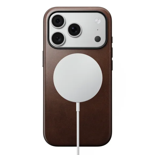 iPhone 18 Pro/17 Pro Nomad Horween kožené puzdro, rustikálna hnedá - 3