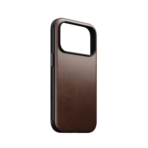 iPhone 18 Pro/17 Pro Nomad Horween kožené puzdro, rustikálna hnedá - 9
