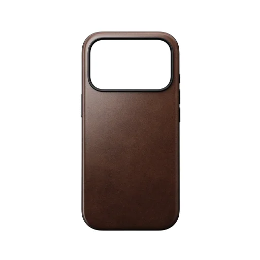  iPhone 18 Pro/17 Pro Nomad Horween bőrtok, rusztikus barna - 7