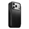 iPhone 18 Pro/17 Pro čierne Nomad Modern Leather Folio Horween kožené puzdro thumbnail