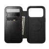 iPhone 18 Pro/17 Pro čierne Nomad Modern Leather Folio Horween kožené puzdro thumbnail