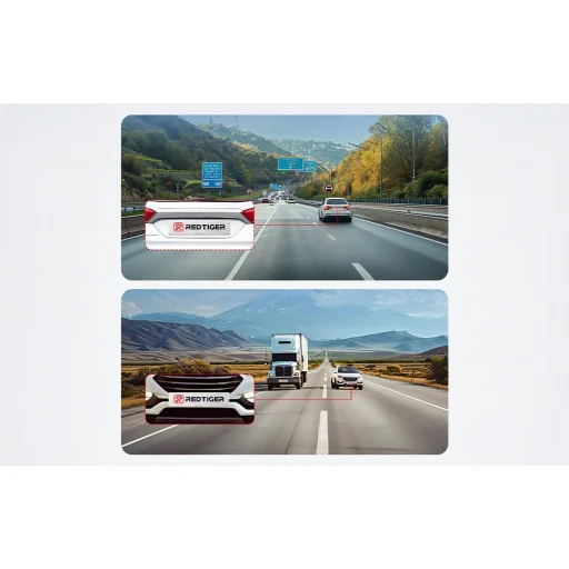 REDTIGER F7NP dvojkanálová autokamera, 4K a 1080p, so 128 GB pamäťovou kartou. - 6