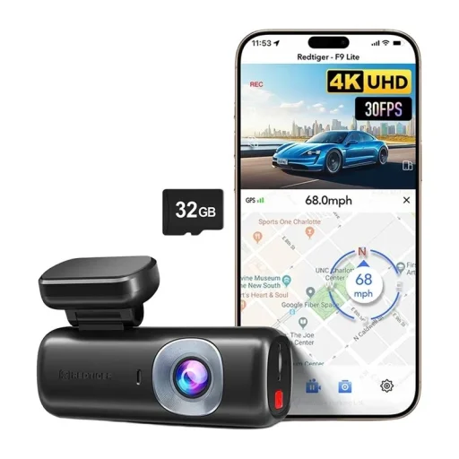 REDTIGER F9 Lite 4K autokamera s 32 GB pamäťovou kartou - 3