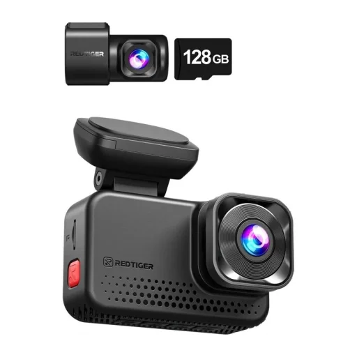 REDTIGER VC70 predná-zadná autokamera, 4K/2,5K, so 128 GB pamäťovou kartou. - 2