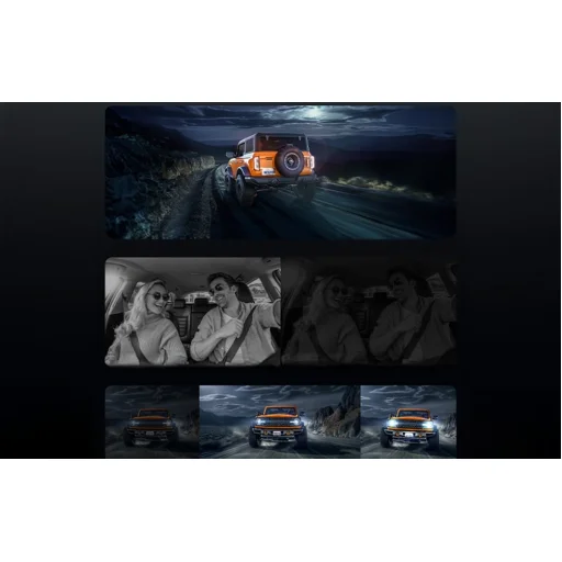 WOLFBOX G900TriPro Cabin háromkamerás fedélzeti kamera, 4K/2,5K, 12 hüvelykes kijelzővel - 10