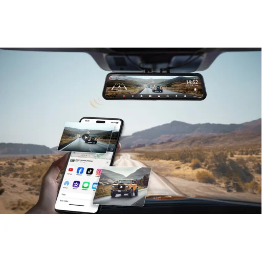 WOLFBOX G900TriPro Bumper háromkamerás fedélzeti kamera, 4K és 2,5K felbontással - 3