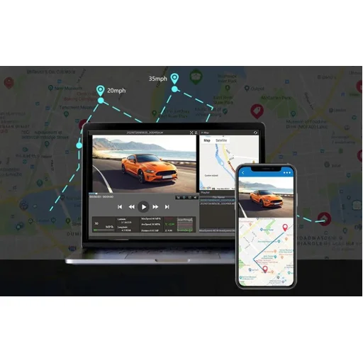 WOLFBOX i07 háromkamerás fedélzeti kamera, 2,5K, WiFi, GPS - 4