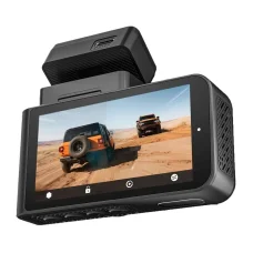 WOLFBOX X3 kétkamerás fedélzeti kamera, 2,5K és 1080p, Wi-Fi, 64 GB