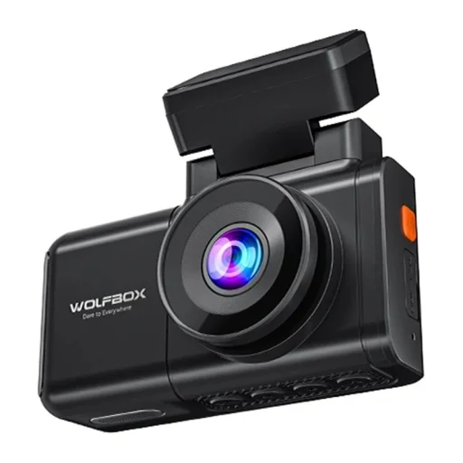 WOLFBOX X3 kétkamerás fedélzeti kamera, 2,5K és 1080p, Wi-Fi, 64 GB - 2