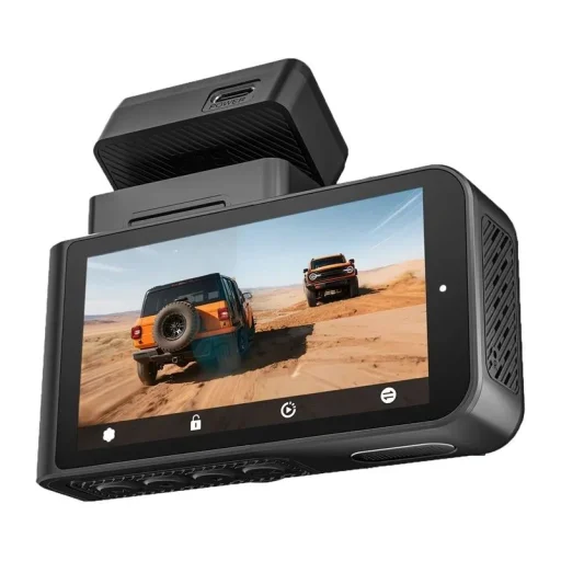 WOLFBOX X3 kétkamerás fedélzeti kamera, 2,5K és 1080p, Wi-Fi, 64 GB - 1