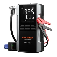 WOLFBOX MegaVolt 16 Air indítóakkumulátor és légkompresszor, 16 000 mAh, 3000 A