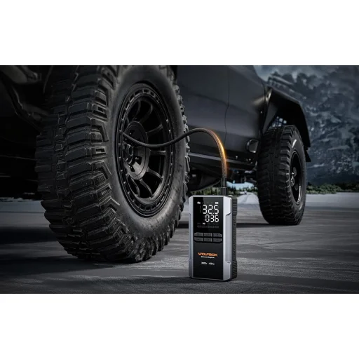 WOLFBOX MegaVolt 16 Air indítóakkumulátor és légkompresszor, 16 000 mAh, 3000 A - 3