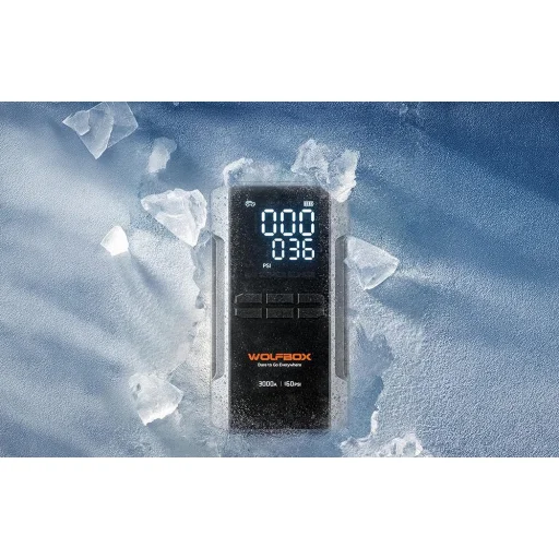 WOLFBOX MegaVolt 16 Air indítóakkumulátor és légkompresszor, 16 000 mAh, 3000 A - 4