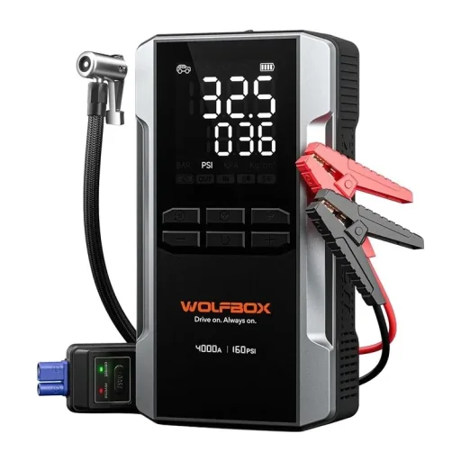 WOLFBOX MegaVolt 24 Air 24 000 mAh 4000 A indítóberendezés kompresszorral - 1
