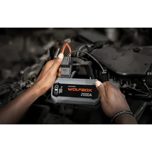 WOLFBOX MegaVolt 12 hordozható indítóakkumulátor, 12 V, 2000 A - 2