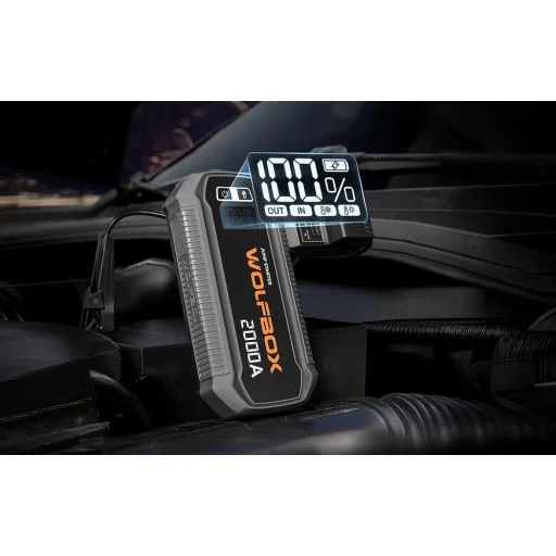 WOLFBOX MegaVolt 12 hordozható indítóakkumulátor, 12 V, 2000 A - 3