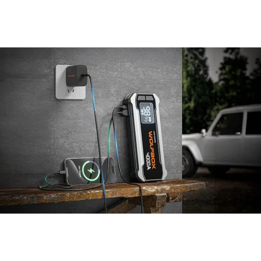 WOLFBOX MegaVolt 24 akkumulátoros indító, 24 000 mAh, 4000 A - 4