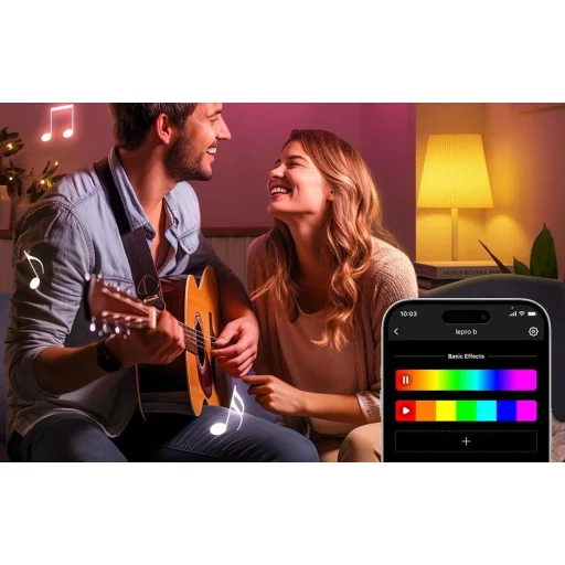 LEPRO BC1-EU-2-W E14 inteligentná LED žiarovka s Wi-Fi a Bluetooth pripojením, 2 ks - 5