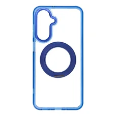 Samsung A17 / A18 námornícka modrá Frame Circle Stand puzdro kompatibilné s MagSafe
