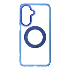 Samsung A27 tmavomodré puzdro Frame Circle Stand kompatibilné s MagSafe