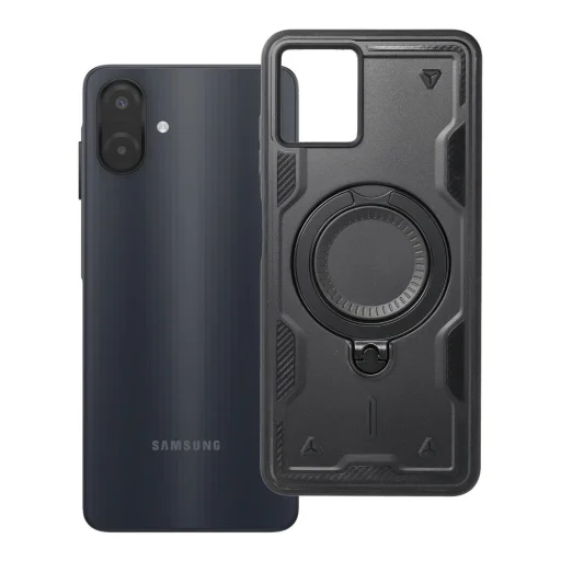 Samsung A07 / A08 fekete Frost Armor tok kihajtható támasszal - 12