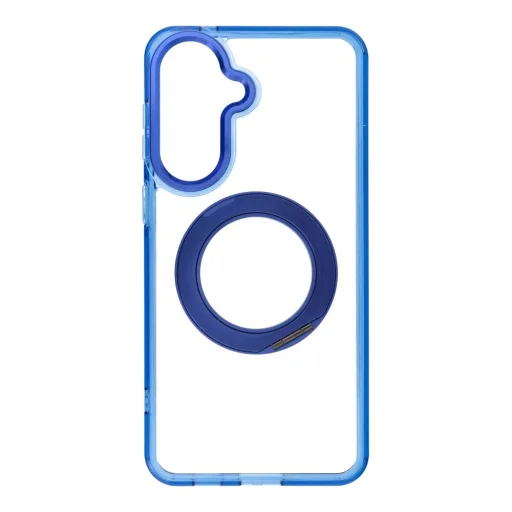 Frame Circle Stand MagSafe-kompatibilné puzdro pre Samsung A57, námornícka modrá - 1