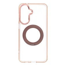 Puzdro Frame Circle Stand pre Samsung A57, kompatibilné s MagSafe, zlaté