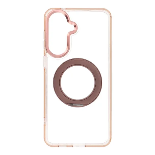 Puzdro Frame Circle Stand pre Samsung A57, kompatibilné s MagSafe, zlaté - 1